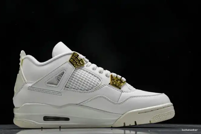 Reps LUCY Gold Jordan 4 Retro AQ9129-170 Metallic 0622
